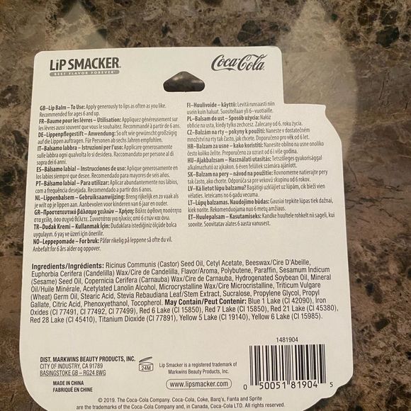 π Coca-Cola lipsmackers, set of 4 - Picture 2 of 2